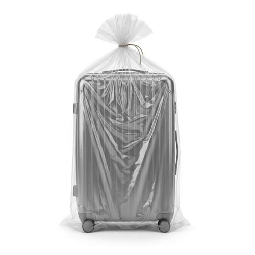 Pack of 10 – extra Large Clear LDPE Plastic Bags (40 x 60 Inch) for Luggage, Suitcase, Chair, Mattress, Painting, Almirah & Storage – Dustproof LDPE Trolley Covers for Travel & Moving, boxes
