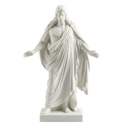 One Moment In Time S4 Christus Statue White Cultured Marble Hand Made Mormon LDS CTR