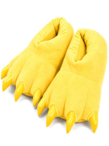 Image of acdiac Unisex Soft Monster Claw Slippers Fun Dino Slippers Animal Paw Shoes For Men Women Boy Girl With Home Halloween Party Cosply Costume Footwear