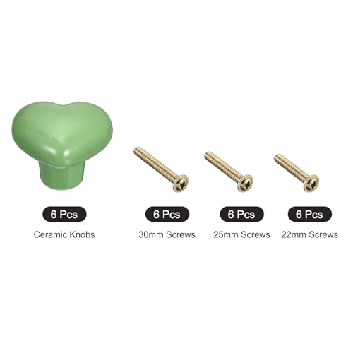 Uxcell 6Pcs Ceramic Knobs, Kitchen Drawer Knobs - Image 3