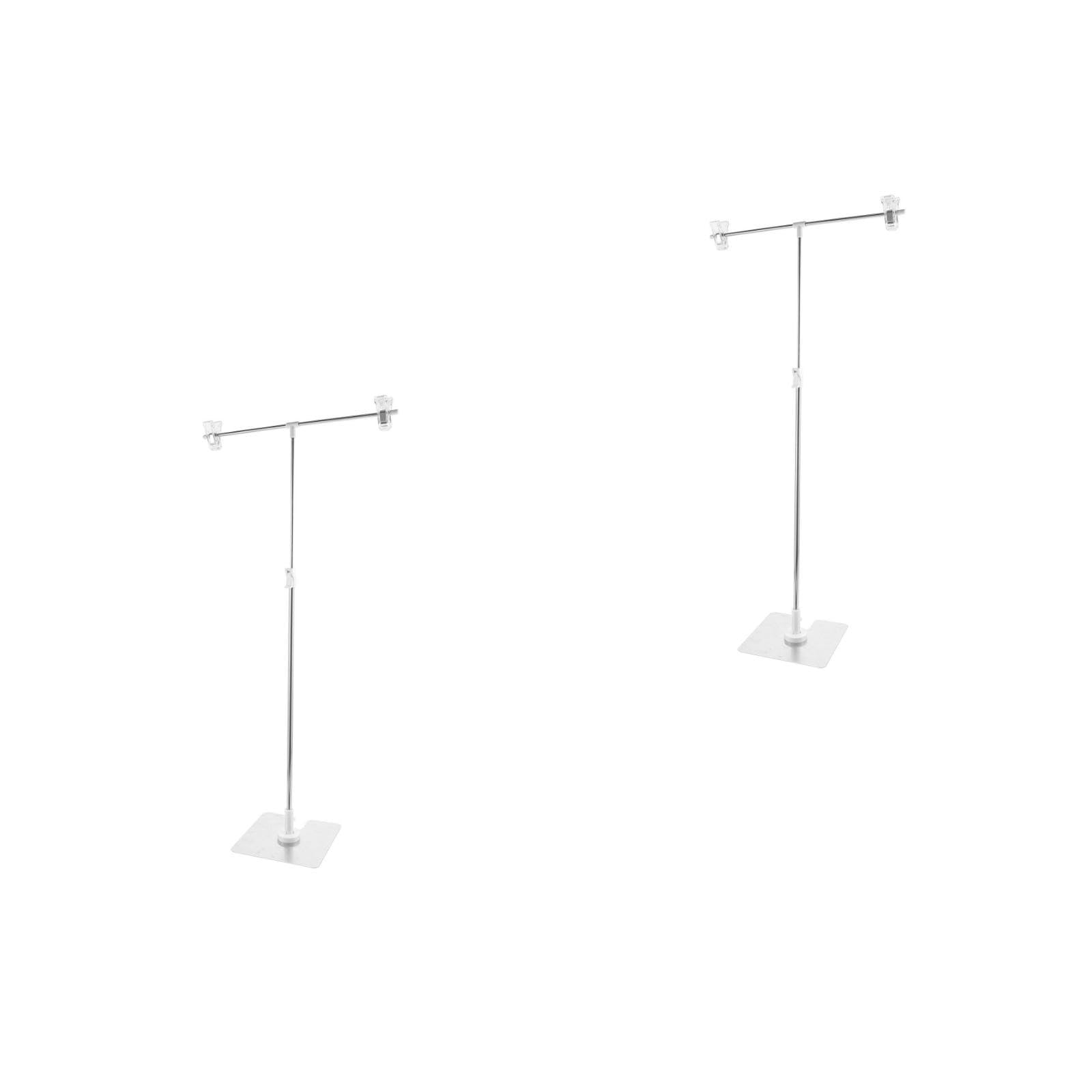 Hemobllo Support De Fond Photo Réglable en Forme T Mini Cadre De Fond pour Studio Photo Idéal pour Bijoux Cosmétiques Nourriture Et Nature Morte Pack De 2