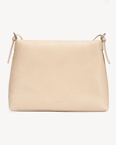 Image of NEWBELLA Tote Bag for Women, Vegan Leather Crossbody Shoulder Bag, Top Handle Satchel Purse for Work, Travel, Daily Use (Apricot Envelope)