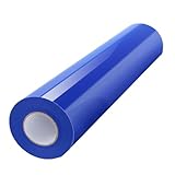 Plotterfolie Textil 30cm x 200cm - Heat Transfer Vinyl (HTV) für T-Shirts, Stoffe & DIY-Projekte - Bügelfolie zum Bedrucken, Flexfolie Plotter Textil - Ideal für Transferpresse, Iron On Folie,Blau