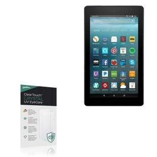 BoxWave Screen Protector Compatible With Amazon Fire HD 10 (7th Gen 2017) - ClearTouch Crystal Anti-UV EyeCare (2-Pack), Filters out Harmful Blue Light Reduce Fatigue