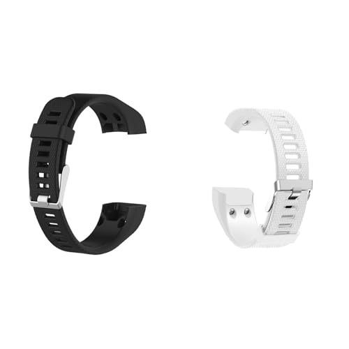 2 pulseras compatibles con Garmin Vivosmart HR+ pulseras mujer hombre deporte impermeable correa de repuesto de silicona para Garmin Vivosmart HR Plus
