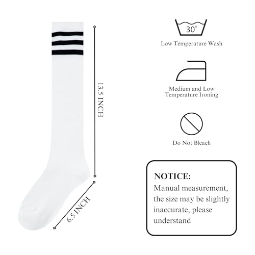 Image of Knee High Socks for Women, Long Tall Knee Tube Socks