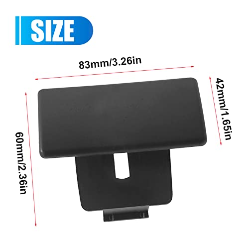 Cerrojo para guantera de acero negro miniatura 3