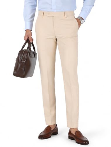 Image of SUNPOINT Formal Pants for Men Office Wear - Premium Regular Fit Formal Trouser for Men, Boys, Gents Bottom Formal wear for Office Meeting, Party, Gathering, Wedding