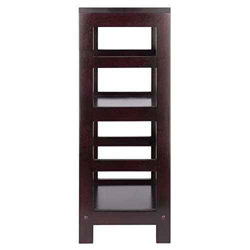 Winsome Leo Model Name Shelving, Tall, Espresso #TOP2