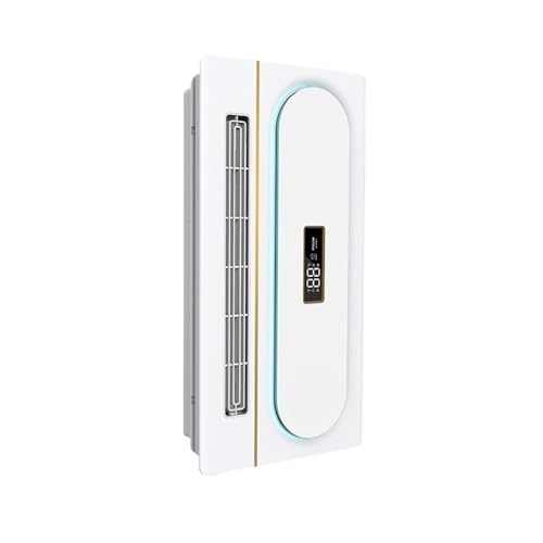 Extractor de Aire Ventilador de escape con iluminación, calentador integrado, máquina de calefacción for baño, ventilador de ventilación potente Rectangular de techo integrado ventilador de baño