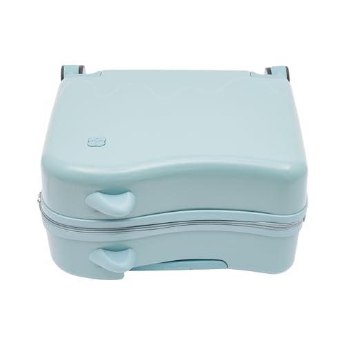 18”Kids Luggage, Kids Ride On Luggage with Spinner Wheels, Freestanding Kids Rolling Luggage with Password Lock, Kids Suitcase for Outings Riding And Rolling Short Trips and Airport Travel (Sky Blue)4