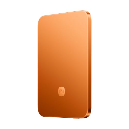 Image of Xiaomi Ultra-Thin Magnetic Power Bank 5000 15W |6mm Slim & 98g |15W Wireless + 22.5W Wired |iPhone & All Qi-enabled Devices |Charges 2 Devices |Sleek Metal Body (Orange) |2026 Sep Launch MI Power Bank