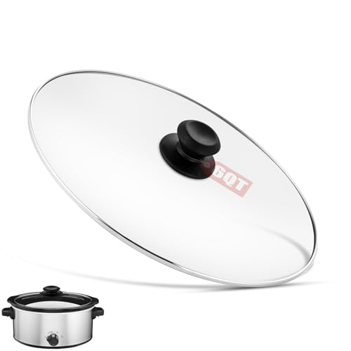 Oval 6 Quart Glass Lid for Hamilton Beach Slow Cooker