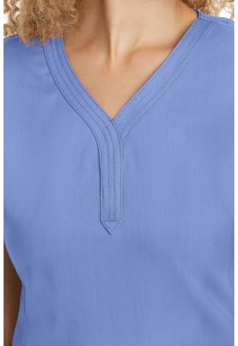 Healing Hands Scrubs for Women Y-Neck Jane Modern Fit, Triple Stitch Detail, 2 Pockets, 2-Way Stretch & Shirttail Hem - 2167