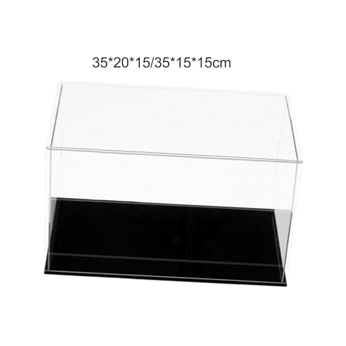 Image of ATORSE Clear Organizer Box Acrylic Display Case for Diecast Car Model Statues Dolls 35X20X15Cm