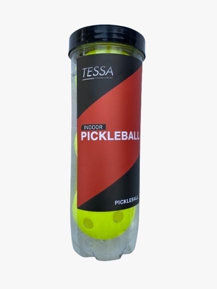 TESSA Pickleball Balls, 26 Holes Outdoor Pickleball Balls, High Visibility and Bounce, Durable Pickleball All Skill Levels (Fluorescent Green - Pack of 3) Indoor-image-28