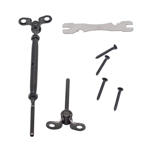 Bailing Fitting Set, Conjunto profesional de conectores para barandales, Tensores de reemplazo versátil, Estilo negro A miniatura 1