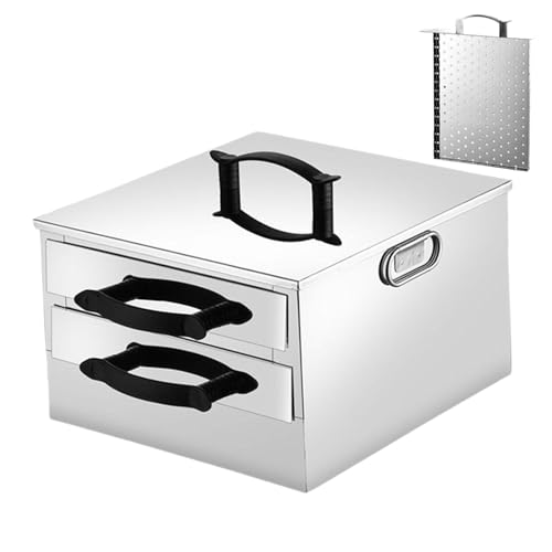 perfk Vaporera de Fideos de arroz de Acero Inoxidable, máquina para Hacer Rollos de Fideos de arroz, Cocina cantonesa con bandejas, 304 2 Capas perfk Vaporera de Fideos de arroz de Acero Inoxidable, máquina para Hacer Rollos de Fideos de arroz, Cocina cantonesa con bandejas, 304 2 Capas