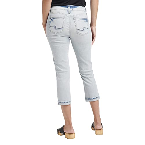 Silver Jeans Co. Womens Women's Elyse Mid Rise Capri Jeans - LegacyJeans3
