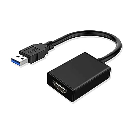 SDFHO USB To Hdmi-Compatible, HD 1080P Video and Audio Multi Monitor Cable Converter for PC Laptop Projector