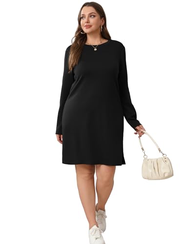 SAMPEEL Dresses for Women 2024 Casual Long Sleeve Dress Trendy Fall Fashion Cozy Travel Airport Outfits4