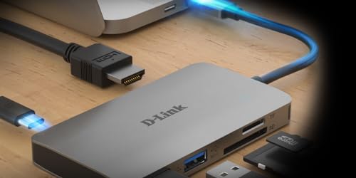 DUB-M610 Hub USB di Tipo C 6 in 1, Adattatore USB C con HDMI 4K e 1080 p, 2 Porte USB 3.0 e USB 2.0, Lettore di Schede SD e MicroSD, Un USB C di Ricarica fino a 100 W - Hub USB - Immagine 6