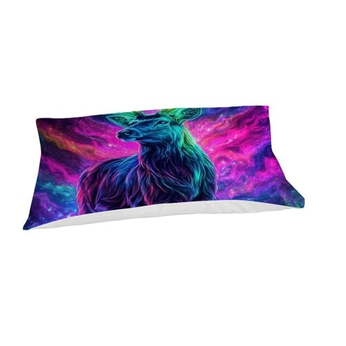 Housse de couette forest animals anti-plis lit simple 135x200cm parure microfibre - 7