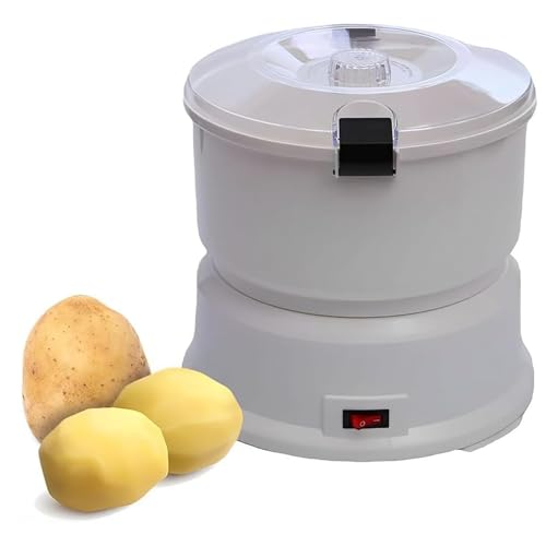 MObyat Pelapatate Rumbler, Capacità 1 Kg, Pelapatate Rotante Automatico, Design con Pulsante Umanizzato/Peeling Rapido, per Patate, Carote E Frutta