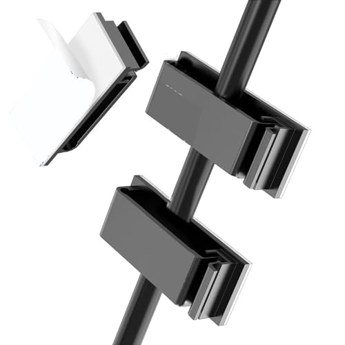 flexman Cable Clips, ganchos adhesivos para cables, organizador simple para cables de escritorio para luces de hadas bajo escritorio, pared, coche, cables eléctricos (#1) miniatura 2