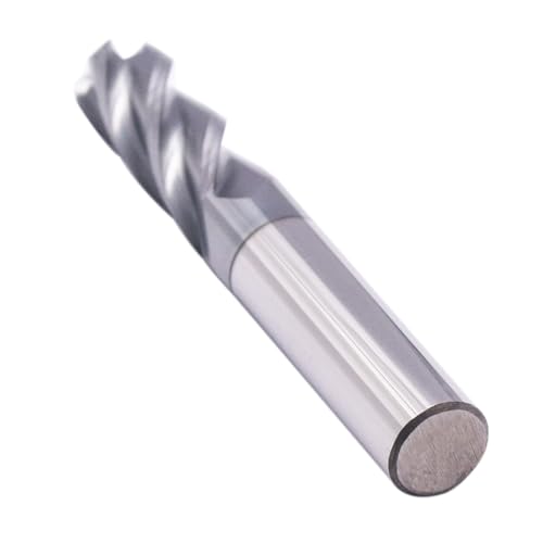 Image of 3 /8 inch 4 Flute Solid Carbide End Mill - .125 inch Corner Radius, AlTiN Coated | 35 Helix, 3 /8 inch Cutting Dia, 3 /8 inch Shank Dia, 1 inch LOC, 2-1 /2 inch OAL For Milling Alloy Steel, Cast Iron, Copper
