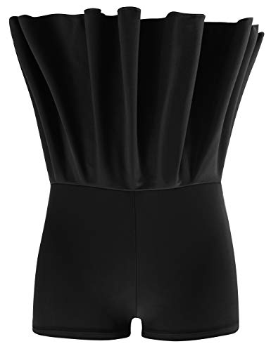 Aontus Swimwear One Piece Plus Size Swimming Dress For Women Tummy Control With Skirt Cover Ups (Black-White Stripes, X-Large (Us 16-18)) #TOP6