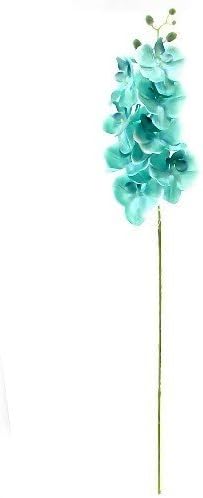 Florist Supplies uk 105cm Phalaenopsis Artificial Silk Turquoise Orchid Spray