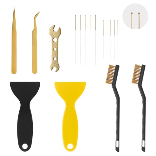 MAYJOY 3D Printer Nozzle Cleaning Kit 17Pcs for Ender, Prusa