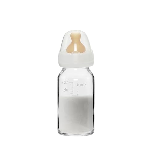 HEVEA Standard Hals Glasflasche Baby- Langsame Strömung Anti Colic...