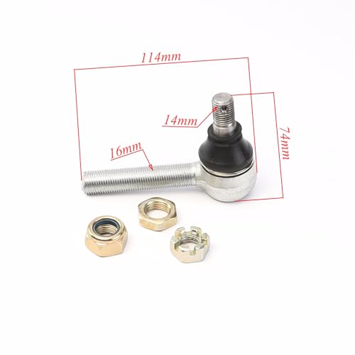 image for ICONSPORTSS M14 14mm 16mm U-Joint Tie Rod End Ball Joint Replacement f