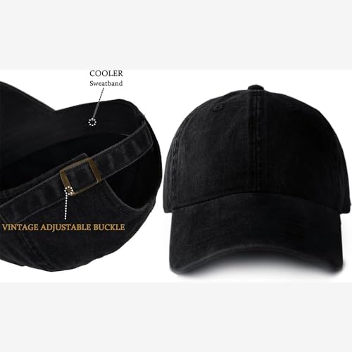 Image of 6Pack Unisex Vintage Washed Cotton Baseball Cap Soft Unconstructed Plain Blank Adjustable Size Dad Hat