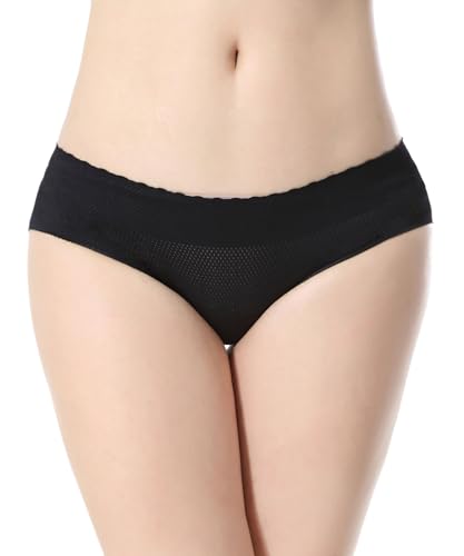 Everbellus Women's Padded Seamless Butt Hip Enhancer Panties Boy Shorts3