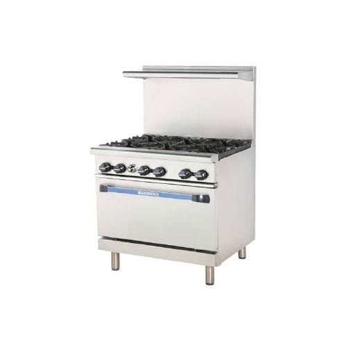 Radiance Restaurant Ranges gas by Turbo Air – 36 inches, Stainless Steel, Model TARG-24G2B