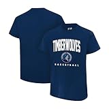 Ultra Game NBA Official Youth Super Soft Game Time T-Shirt, Minnesota Timberwolves, Team Color, 10-12