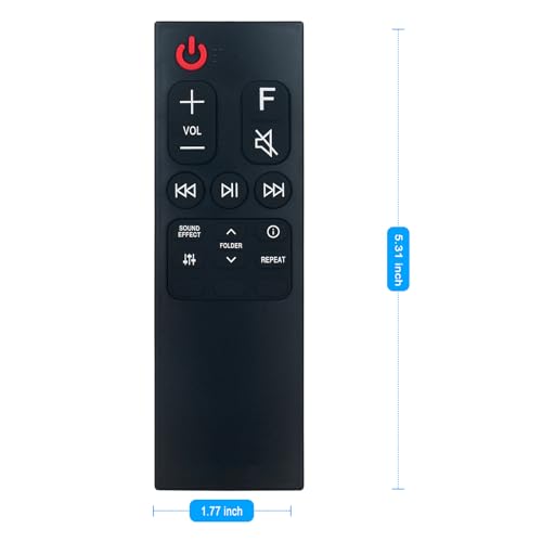 Image of AKB75595331 Replacement Remote Control Applicable for LG Sound Bar SL6Y SPL5B-W SN6Y SPN5B-W SL4 SPH4B-W SL5Y SN7CY SNC4R SPH4B-W SPJ4-S S65S3-S SL4Y SL7Y | SPL5B-W SN6Y SPN5B-W SL4 SPH4B-W SL5Y SN7CY SNC4R SPH4B-W SPJ4-S S65S3-S SL4Y SL7Y SLM4R SN6 SPN5BM-W SN4A
