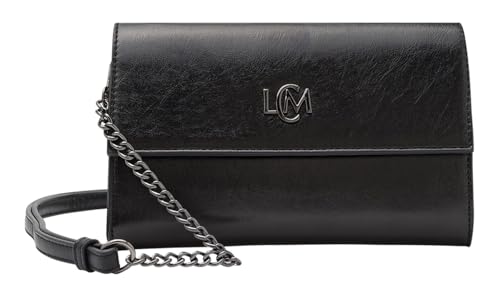 Clutch Black L.Credi Oliviana : sac de soirée aux finitions haut de gamme