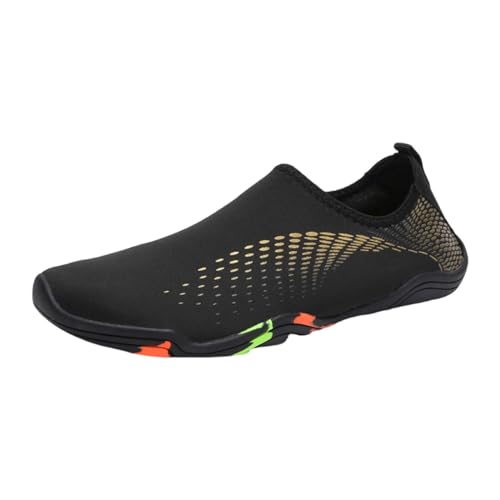 Zapatillas de deporte para hombre con estampado para mujer, para exteriores, para correr, playa, buceo, secado rápido, color negro, 2017, dorado, 41 EU