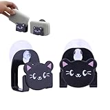 Porte - éponge de cuisine, 2pcs porte eponge evier cuisine, mignon chat en forme de robinet porte, savon douche aspirateur organisateur évier de cuisine ventouse panier en forme de porte,6 x 6,5 cm