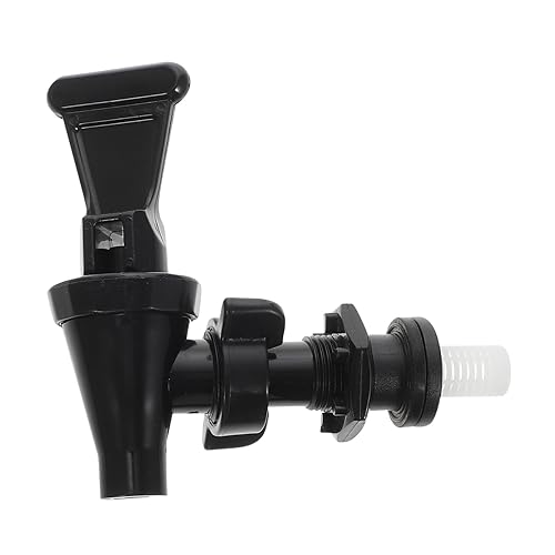 LIFKOME Grifo de Cubo de té con Leche dispensador de Bebidas Largo canalón Barril frío Balde petacas de Alcohol Accesorio de Grifo de plástico Accesorio de Grifo de Agua el plastico Black