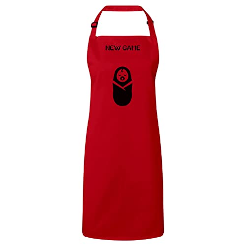 Tablier cuisine jeux video drôle pour geek passionné de gaming et humour