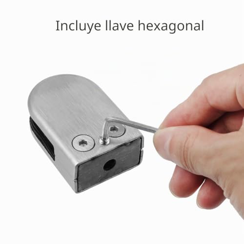 Soporte de vidrio anticaídas Neoteck para sujetar paneles sin perforar 4