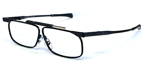 Kanda Japan SlimFold Folding Designer Metal Reading Glasses Model 1 Black +3.25