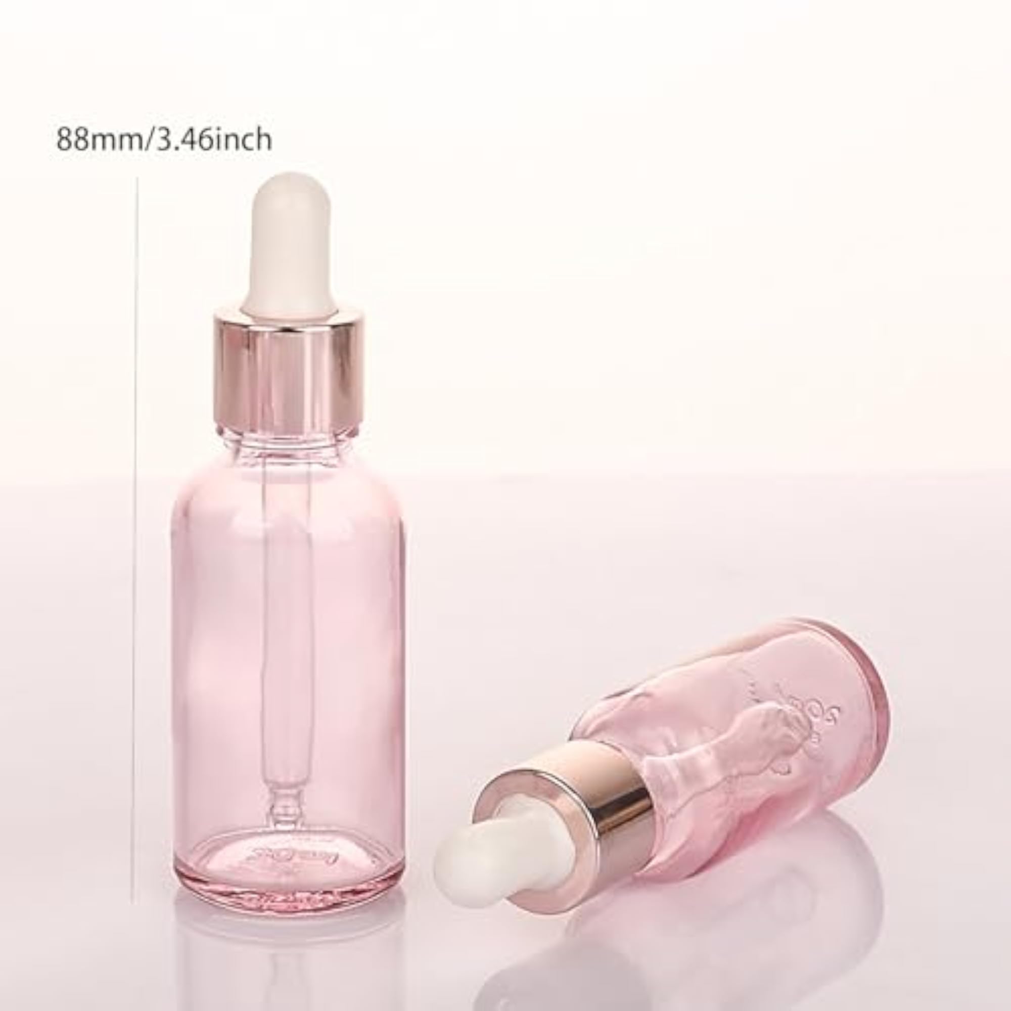 4PCS Glass Dropper Vials Tincture Jars