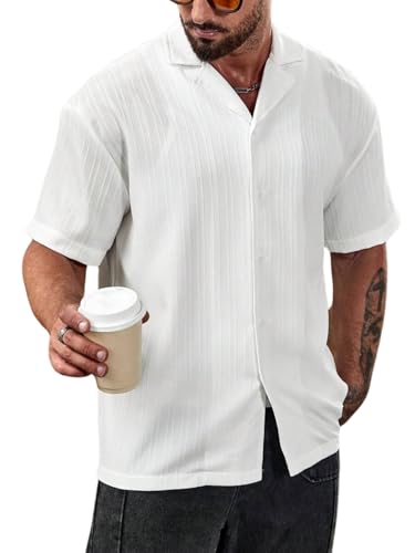 Image of FUNKY RICH Funkyrich Textured Popcorn Shirts for Men || Casual Shirt for Men || Shirt for Men|| Men Stylish Half Sleeve Shirt || Men Fancy Shirt