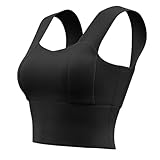 Abbigliamento Sportivo Donna - Reggiseno Sportivo Donna ad Alto Sostegno, Top Fitness Yoga Running con Spalline Larghe, Schiena Contenitiva, Crop Bra Palestra Allenamento Leggero, Gym